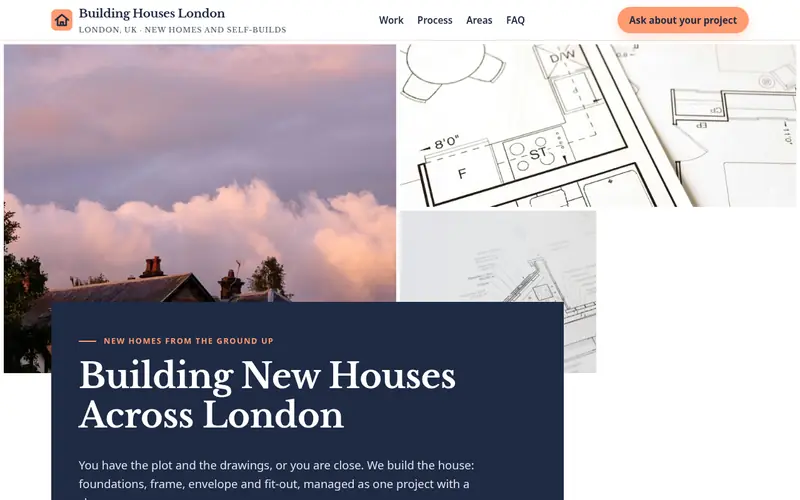 Home page screenshot of buildinghouses.co.uk