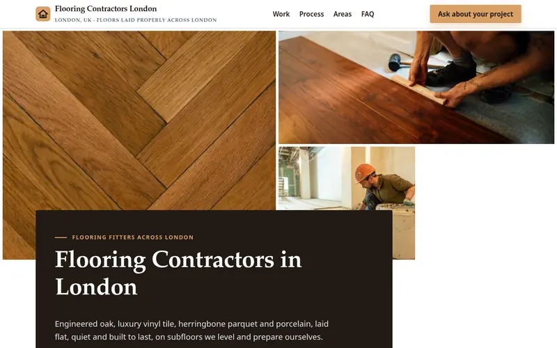 Home page screenshot of flooring-contractors.com